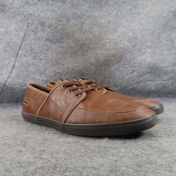 Call It Spring Shoes Mens 13 Casual Oxford Sneaker Chukka Lace Up Classic Brown - Picture 1 of 15